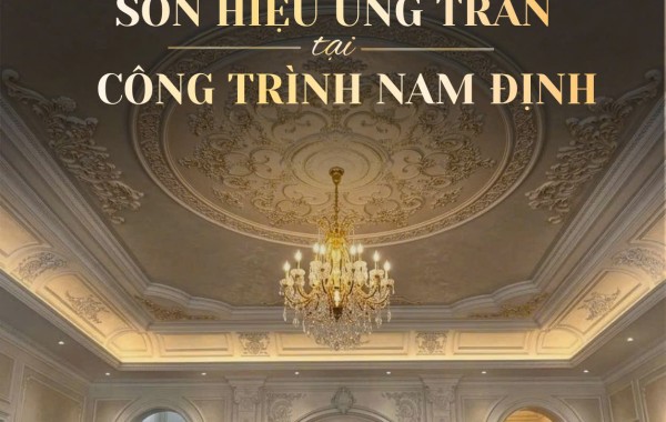 THI CÔNG SƠN HIỆU ỨNG TRẦN CHO CÔNG TRÌNH TẠI NAM ĐỊNH 