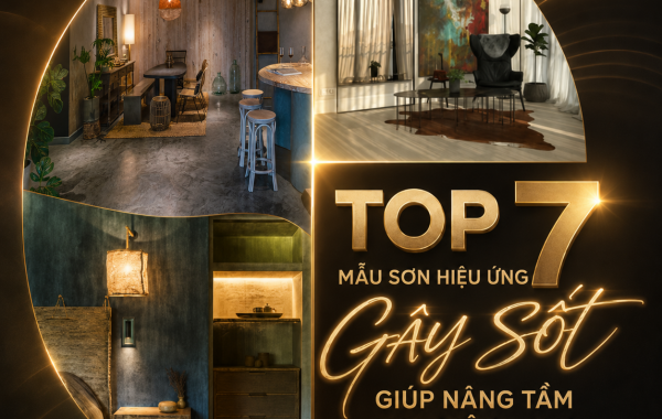 TOP 7 MẪU SƠN HIỆU ỨNG ĐẸP “GÂY SỐT” GIÚP NÂNG TẦM MỌI CÔNG TRÌNH 